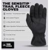 imageFleece Gloves with Touchscreen  Warm Mens ampamp Womens Winter Gloves  Thermal Fleece Lined Gloves Cold Weather for RunningBlack