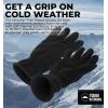imageFleece Gloves with Touchscreen  Warm Mens ampamp Womens Winter Gloves  Thermal Fleece Lined Gloves Cold Weather for RunningBlack