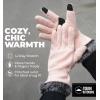 imageFleece Gloves with Touchscreen  Warm Mens ampamp Womens Winter Gloves  Thermal Fleece Lined Gloves Cold Weather for RunningPink