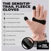 imageFleece Gloves with Touchscreen  Warm Mens ampamp Womens Winter Gloves  Thermal Fleece Lined Gloves Cold Weather for RunningPink