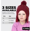 imageKids Winter Hat  Beanies for Boys ampamp Girls Toddler Winter Hat With Ear FlapsDeep Red