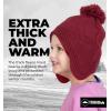 imageKids Winter Hat  Beanies for Boys ampamp Girls Toddler Winter Hat With Ear FlapsDeep Red