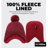 imageKids Winter Hat  Beanies for Boys ampamp Girls Toddler Winter Hat With Ear FlapsDeep Red