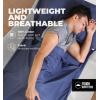imageSleeping Bag Liner  Adult Sleep Sack ampamp Travel Sheets for Hotel  Travel Sleep Sack Camping Sleeping Bag Liners for Cold WeatherNavy Blue  No Zipper