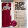 imageSleeping Bag Liner  Adult Sleep Sack ampamp Travel Sheets for Hotel  Travel Sleep Sack Camping Sleeping Bag Liners for Cold WeatherRed