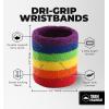imageSports Sweatbands  Arm Bands for Wrists Sweat Absorption for Men ampamp WomenWristband  Rainbow