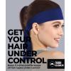 imageTie Headband for Men Tennis Headband for WomenSweat Band for Workout Head Tie for Running Football BasketballAthleticsRoyal Blue