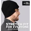 imageTough Headwear Daily Knit Beanie  Beanies Hats for Men  Winter Hats for Men ampamp Women  Warm Knitted Hats for Cold WeatherBlack  Dark Gray  Navy Blue