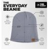 imageTough Headwear Daily Knit Beanie  Beanies Hats for Men  Winter Hats for Men ampamp Women  Warm Knitted Hats for Cold WeatherLight Gray