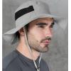 imageTough Headwear Fishing Hat  Boonie Hat for Men ampamp Women  Beach Camping Gardening ampamp Outdoor UseLight Gray