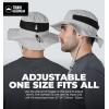 imageTough Headwear Fishing Hat  Boonie Hat for Men ampamp Women  Beach Camping Gardening ampamp Outdoor UseLight Gray