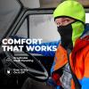 imageTough Headwear Full Face Mask for Cold WeatherMens Balaclava Face Warmer Winter Fleece Ski Masks Motorcycle ampamp ConstructionHiviz Yellow