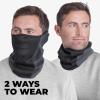 imageTough Headwear Half Ski Mask for Men ampamp Women Winter Face Mask for Cold Weather Half Balaclava Neck Gaiter Neck WarmerGray