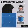 imageTough Headwear Kids Balaclava Ski Mask  Kids Ski Neck Gaiter ampamp Toddler Fleece Neck Warmer wHelmet Liner HoodBlue