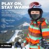 imageTough Headwear Kids Balaclava Ski Mask  Kids Ski Neck Gaiter ampamp Toddler Fleece Neck Warmer wHelmet Liner HoodGray