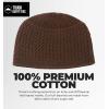 imageTough Headwear Kufi Hat  Kufi Hats for Men Muslim Turkish Kufi CapBrown