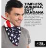 imageTough Headwear Large Bandana Headband  Bandanas for Men ampamp Women  Cowboy Scarf Handkerchief  US Flag Bandana