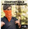imageTough Headwear Large Bandana Headband  Handkerchief Bandanas for Men ampamp Women  Paisley Bandana Pack  Cowboy ScarfOrange
