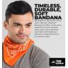 imageTough Headwear Large Bandana Headband  Handkerchief Bandanas for Men ampamp Women  Paisley Bandana Pack  Cowboy ScarfOrange