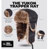 imageTough Headwear Russian Trapper Hat  WaterResistant Ushanka for Men ampamp Women with Chin Strap ampamp Ear FlapsBlack