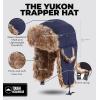 imageTough Headwear Russian Trapper Hat  WaterResistant Ushanka for Men ampamp Women with Chin Strap ampamp Ear FlapsNavy Blue