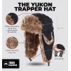 imageTough Headwear Russian Trapper Hat  WaterResistant Ushanka for Men ampamp Women with Chin Strap ampamp Ear FlapsQuilted Black
