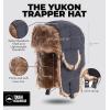 imageTough Headwear Russian Trapper Hat  WaterResistant Ushanka for Men ampamp Women with Chin Strap ampamp Ear FlapsSlate Gray