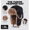 imageTough Headwear Russian Trapper Hat  WaterResistant Ushanka for Men ampamp Women with Chin Strap ampamp Ear FlapsWooly Black