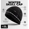 imageTough Headwear Skull Cap for Men  Beanie Hats  Skully Beanie Cap  Cooling Skull Caps for Men Locs Sweat Dreads RunningBlack  Reflective