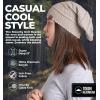 imageTough Headwear Slouchy Beanie Hats for Women Oversized Mens Beanie Hat Knitted Beanie Running Gear for MenWomens Fall HatBeige