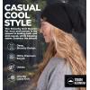 imageTough Headwear Slouchy Beanie Hats for Women Oversized Mens Beanie Hat Knitted Beanie Running Gear for MenWomens Fall HatBlack