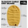 imageTough Headwear Slouchy Beanie Hats for Women Oversized Mens Beanie Hat Knitted Beanie Running Gear for MenWomens Fall HatMustard
