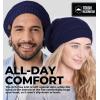 imageTough Headwear Slouchy Beanie Hats for Women Oversized Mens Beanie Hat Knitted Beanie Running Gear for MenWomens Fall HatNavy Blue