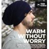 imageTough Headwear Slouchy Beanie Hats for Women Oversized Mens Beanie Hat Knitted Beanie Running Gear for MenWomens Fall HatNavy Blue