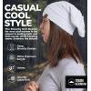 imageTough Headwear Slouchy Beanie Hats for Women Oversized Mens Beanie Hat Knitted Beanie Running Gear for MenWomens Fall HatWhite