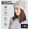 imageTough Headwear Slouchy Beanie Winter Hat for Women  Slouch Oversized Cable Knit Hats  Cold Weather Warm Chunky Knitted Cap