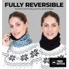imageTough Headwear Swtich Winter Neck Gaiters For Men ampamp Women Fleece Neck Gaiter Fleece Neck Warmer Ski Gaiter  ReversibleAbstract Modern