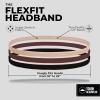 imageTough Headwear Thin Elastic Headbands for Men  Sports Hair Head Band for Women ampamp Men  Non Slip Mens Workout Headband  Running or Soccer Headband  6PackBlack  Light Brown  Dark Brown