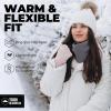 imageTough Headwear Winter Neck Warmer Warm Fleece Neck Gaiters For Men Women Ski Gaiter Face Mask For Cold Weather Neck ScarfGray