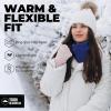 imageTough Headwear Winter Neck Warmer Warm Fleece Neck Gaiters For Men Women Ski Gaiter Face Mask For Cold Weather Neck ScarfNavy Blue