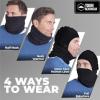 imageTough Headwear Winter Neck WarmerFleece Balaclava Ski Mask For Men ampamp Women Cold Weather Motorcycle Helmet LinerBlack  2pcs