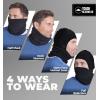 imageTough Headwear Winter Neck WarmerFleece Balaclava Ski Mask For Men ampamp Women Cold Weather Motorcycle Helmet LinerBlack