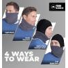 imageTough Headwear Winter Neck WarmerFleece Balaclava Ski Mask For Men ampamp Women Cold Weather Motorcycle Helmet LinerGray