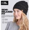 imageTough Headwear Womens Winter Hat  Warm Chunky Cable Knit Beanies  Winter Beanie Hats for Women Cold Weather  Beanies WomenBlack Confetti