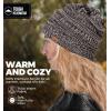 imageTough Headwear Womens Winter Hat  Warm Chunky Cable Knit Beanies  Winter Beanie Hats for Women Cold Weather  Beanies WomenBlack Gold Mix
