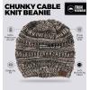 imageTough Headwear Womens Winter Hat  Warm Chunky Cable Knit Beanies  Winter Beanie Hats for Women Cold Weather  Beanies WomenBlack Gold Mix