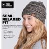 imageTough Headwear Womens Winter Hat  Warm Chunky Cable Knit Beanies  Winter Beanie Hats for Women Cold Weather  Beanies WomenBlack Gold Mix