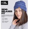 imageTough Headwear Womens Winter Hat  Warm Chunky Cable Knit Beanies  Winter Beanie Hats for Women Cold Weather  Beanies WomenBlue Melange