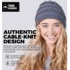 imageTough Headwear Womens Winter Hat  Warm Chunky Cable Knit Beanies  Winter Beanie Hats for Women Cold Weather  Beanies WomenGray Melange
