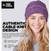 imageTough Headwear Womens Winter Hat  Warm Chunky Cable Knit Beanies  Winter Beanie Hats for Women Cold Weather  Beanies WomenPurple